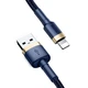Кабель Baseus cafule cabel USB для iP 1.5A 2m (CALKLF-CV3) Gold+Blue - зображення 2