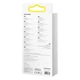 Кабель Baseus Flash Series Ⅱ One-for-three Fast Charging cabel Type-C to M+L+C 100W 1.5m (CASS030203) Blue - изображение 8