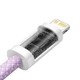 Кабель Baseus Dynamic Series Fast Charging Data cabel Type-C to iP 20W 1m (CALD000005) Purple - зображення 4