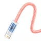 Кабель Baseus Dynamic Series Fast Charging Data cabel USB to iP 2.4A 2m (CALD000507) Orange - зображення 4
