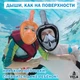 Детская X/S Панорамная Снорклинг Маска (3-10лет) Полнолицевая FB KidsStyle для плавания в море, ныряния под воду с трубкой Плавательные Подводные Очки для снорклинга - мономаска на все лицо с защитным клапаном Orange - изображение 9