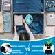 Детская X/S Панорамная Снорклинг Маска (3-10лет) Полнолицевая FB KidsStyle для плавания в море, ныряния под воду с трубкой Плавательные Подводные Очки для снорклинга - мономаска на все лицо с защитным клапаном Turquoise - изображение 7