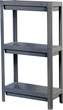 Етажерка 3-х ярусна MVM FH-22/3 GRAY пластикова Біла (FH-22/3 GRAY) - изображение 3