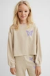 Світшот бежевий Butterfly H&M 170см (40008016) - зображення 2