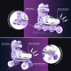Роликовые коньки Neon Combo Skates Сиреневый Размер 30-33 (NT09L4) - изображение 10