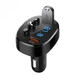 FM-трансмиттер XO BCC03 car charger 18W Bluetooth+QC3.0 Quick Charger Black - изображение 1