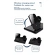 Беспроводная зарядка Qi 4 в 1 VHG IN-WC-257 Wireless 15W I Док-станция для iPhone + iWatch + Airpods + Pencil Black - зображення 6