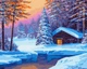 Malowanie po numerach Ideyka Zimowa cisza 40x50 cm (4823104338413) - obraz 1