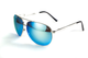 Окуляри захисні Global Vision Aviator-4 ( blue), сині - зображення 5