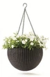 Горшок для цветов 8,6 л. Rattan style hanging sphere planter - изображение 1
