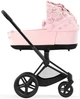 Коляска для новорожденных Cybex Priam 4.0 Fashion Edition Simply Flowers Pink шасси Matt Black - изображение 1