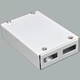 Міні-бокс для ВО адаптерів, (120х80х28мм) 2 SC Duplex- 2 LC Quad CMS - изображение 1
