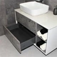 Тумба з умивальником Rexon Ombra RX99CG/100 Glossy White/Concrete Grey (19910C) - зображення 2