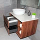 Тумба з умивальником Rexon Terra RX191W/090 Walnut (19190W) - зображення 6