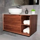 Тумба з умивальником Rexon Terra RX191W/090 Walnut (19190W) - зображення 8