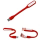 Портативна USB лампа підсвітка для ноутбука Led Plastic Light Red - изображение 2