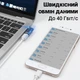 Переходник угловой Type-C (папа) на Type-C (мама), адаптер для зарядки и синхронизации OEM UC2C01, 40 Gbps, 100W, USB 4.0 - изображение 7