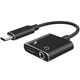 Переходник 2в1: Type-C + miniJack 3.5мм Addap UC2MJ-01, адаптер для одновременной зарядки и подключения наушников - изображение 3