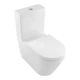 Унітаз-компакт підлоговий безобідковий білий VILLEROY&BOCH Architectura кришка мікроліфт випуск в стіну 5691R001_5787G101_98M9C101 - зображення 1