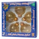 Набор елочных игрушек - шары, 5 шт, D5 см, золотистый, стекло (390595-3) - изображение 2