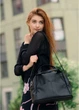 Женская сумка Одри дабл 37*25*16 см черный - изображение 1