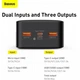 Повербанк портативное зарядное устройство Power Bank Baseus 30000 mAh premium 20W 3A c Led дисплеем Bipow Digital Display Black - изображение 11