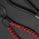 Брелок для ключей с номером телефона leather braided with carabiner. Red - изображение 6