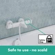 Cмеситель для ванны с термостатом HANSGROHE Ecostat Comfort белый латунь 13114700 - изображение 4