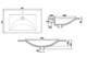 Умивальник Snail «Орфей 800» 800*485мм Чорний 165/800А200 - зображення 2