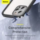 Чехол BASEUS Camera Lens Protector Frame Case для Iphone 12 Pro (FRAPIPH61P-02) black - зображення 7