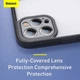 Чехол BASEUS Camera Lens Protector Frame Case для Iphone 12 Pro Max (FRAPIPH67N-02) black - зображення 8