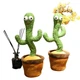 Танцующий кактус поющий 120 песен с подсветкой работает от батареек Dancing Cactus зеленый (7450_348) - изображение 4