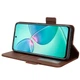 Чохол-книжка Idewei Side Lock для Infinix Hot 12 Play NFC (X6816D) Brown - изображение 4