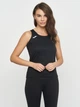 Спортивная майка для бега женская Joma Diana 900038.100 S Черная (9996267644068) - изображение 1