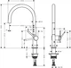 Змішувач для кухні Hansgrohe Talis M54 72804800 - изображение 4