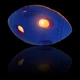 Футбольний м'яч для собак Nerf Dog Rubber Bash з інтерактивним світлодіодом, orange-blue - зображення 3