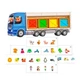 Обучающая игра Четвертый лишний Ubee из дерева 24 карточки для развития логики ребенка 5.5x30x10.5 см Разноцветная логический тренажер для малышей - изображение 1