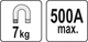 Магнитный сварочный зажим массы 85мм, 7кг, 500А YATO (YT-08625) - изображение 3
