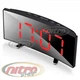 Настольные зеркальные LED часы DT-6507 красные цифры, черный корпус - изображение 1