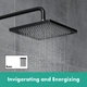 Лейка для верхнего душа HANSGROHE Crometta 240мм пластик черная 26726670 - изображение 6