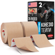 Кинезио Тейп из США (Kinesio Tape) - 2шт - 5см*5м Бежевый Кинезиотейп - The Best USA Kinesiology Tape - изображение 1