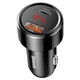 Адаптер автомобільний BASEUS Magic Series PPS with digital display 1USB / 1Type-C 6A QC4.0 / PD Black - зображення 2