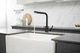 Змішувач для кухні з підключенням до фільтру Luxor Mercury Black and White Granit 3D Prof чорно / білий + незалежний питний канал на змішувачі до фільтру - зображення 6