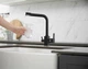 Змішувач для кухні з підключенням до фільтру Luxor Mercury Black and White Granit 3D Prof чорно / білий + незалежний питний канал на змішувачі до фільтру - зображення 7