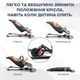 Детский шезлонг качалка для новорожденных детей детское кресло шезлонги детские кресла качалки BABY Balance Soft A1 зеленый неопрен в сетку (BBS-07-00) - изображение 5