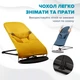 Детский шезлонг качалка для новорожденных детей детское кресло шезлонги детские кресла качалки BABY Balance Soft A1 зеленый неопрен в сетку (BBS-07-00) - изображение 9