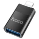 Переходник Hoco UA17 Lightning Male to USB Female USB2.0 Черный - изображение 1