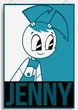 Поп-Арт Аніме постер Let's Play Дженні Вейкман / Jenny Wakeman My life as a teenage robot Висота 90 см Ширина 61 см - зображення 1