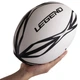 Мяч для регби Legend 3298 размер №4 White-Black - изображение 6