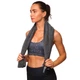 Полотенце из микрофибры для спорта и путешествий TRAVEL TOWEL My Fit T-SQT 60 см x 120 см серое - изображение 5